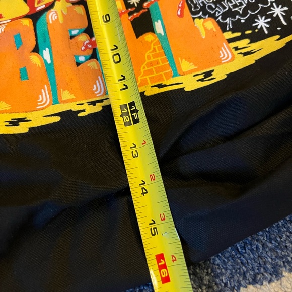 RARE Born Raised x Taco Bell Collab Black Decorative Logo Tote Carry Bag NEW - Picture 5 of 6